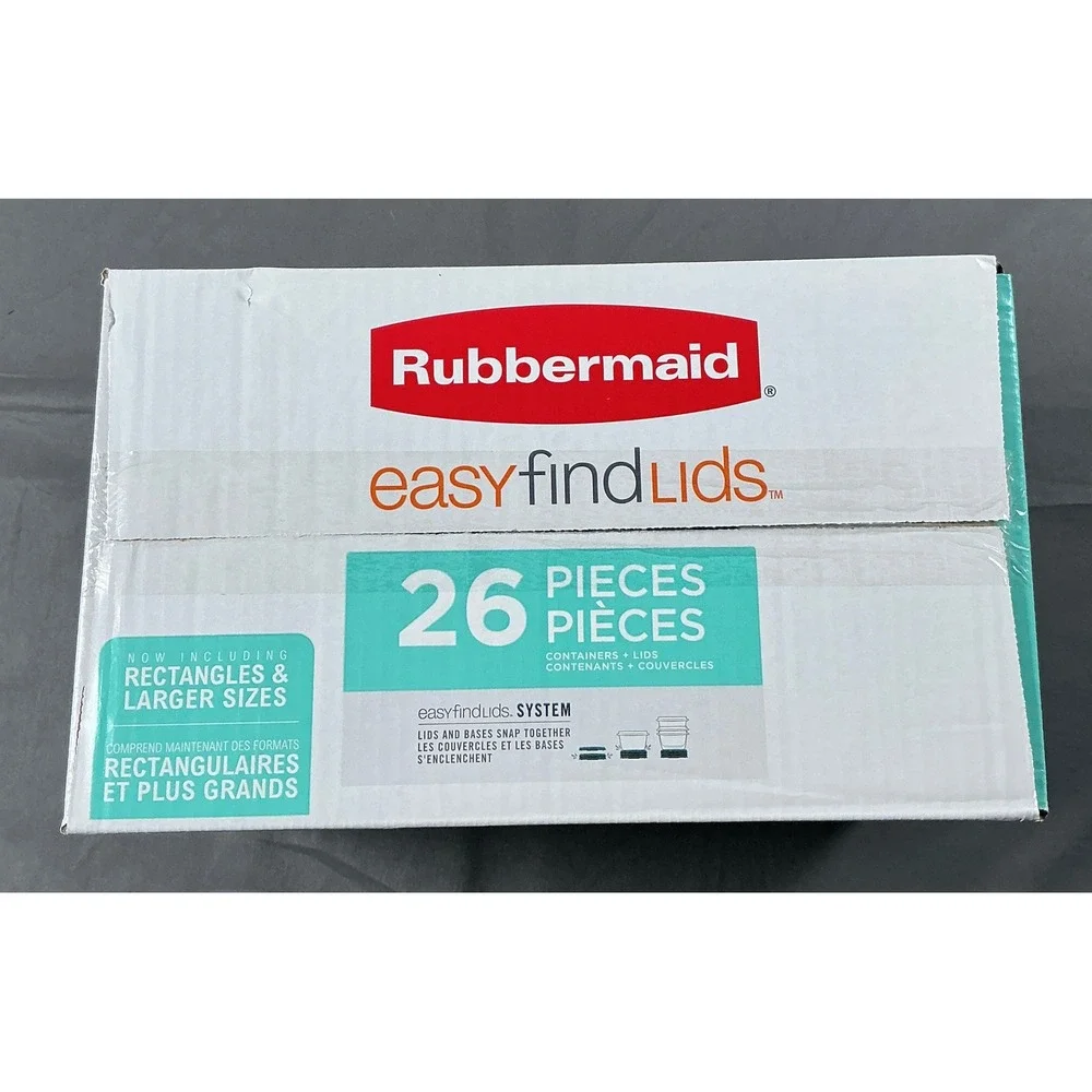 Rubbermaid Easy Find Lids 26 Piece Food Storage Set Special Edition Teal 2157957